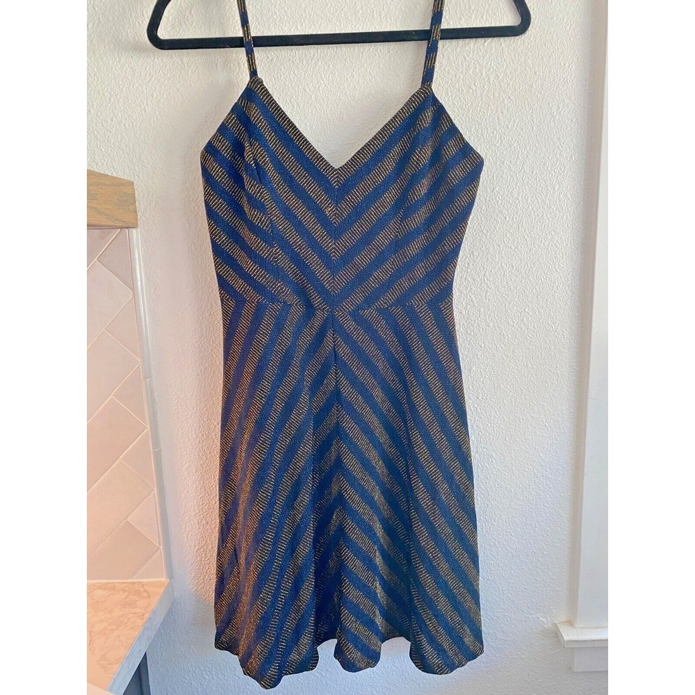 COSMOPOLITAN DRESS THE POPULATION Black Gold Small‎ Trista Dress LBD NYE